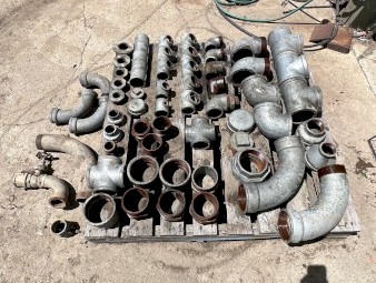 Pallet of Galvanised Pipe Fittings  
