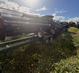 2015 John Deere S690 Header Macdon Fd75