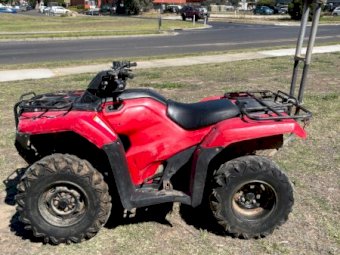 (A136) - 2016 Honda Fourtrax TRX420 ATV Red Motor Bike