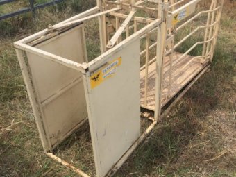 (A133) - Thunderbird Sheep Weigh Crate and Draft