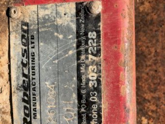 Under Auction - (A163)  Robertson 3PL Quick Hitch 