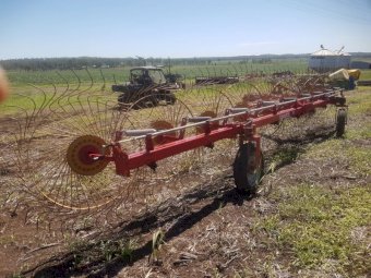 Tonutti 9 Wheel Rake