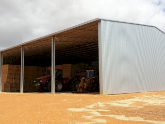 Action Steel 24 x 40 x 7.5 Hay Shed (2250 Bale Capacity)