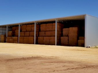 Action Steel 24 x 40 x 7.5 Hay Shed (2250 Bale Capacity)