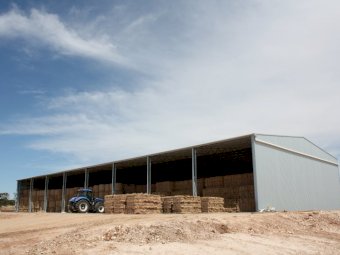 Action Steel 24 x 64 x 7.5 Hay Shed (3650 Bale Capacity)