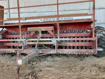 Duncan 734 Multi Seeder 23 run Triple Disc