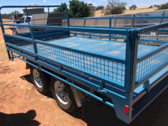 14 x 7 Flat Top Tandem Trailer with Sides - See Crate options