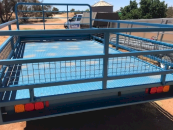 14 x 7 Flat Top Tandem Trailer with Sides - See Crate options