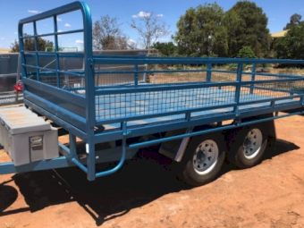 14 x 7 Flat Top Tandem Trailer with Sides - See Crate options