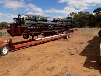 2002 Case IH 2388 Header with Front & Trailer