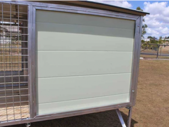 Aussie Box" Raised Dog Kennel - 2 Bay - Timber Floor