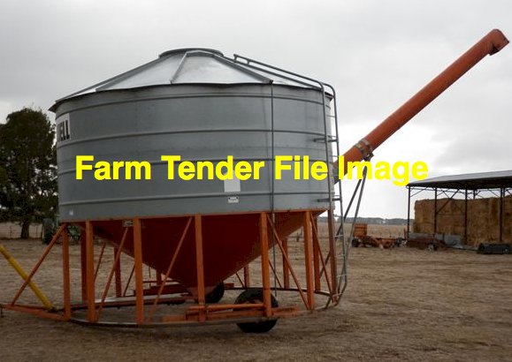 WANTED 30 Tonne Sherwell Field Bin with Outloading Auger