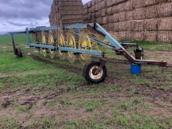 Under Auction - (A155)  John Shearer 12 Run Hay Rake 