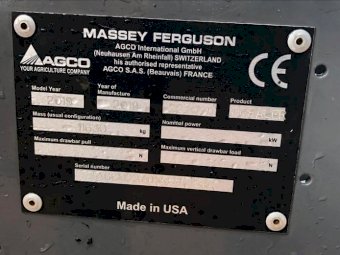 Under Auction - (A155)  2019 Massey Ferguson 2270XD Baler 