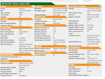 2020 Oaten Hay 200 mt available Shedded
