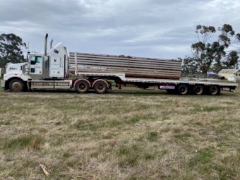 1979 Freighter 44ft Tri Axle Drop Deck Trailer