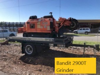 Bandit 2900T Grinder and Purpose Built Trailer