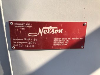60 & 100 tonne Nelson Grain Silo’s