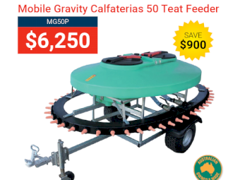 Spring Promo - 400ltr Mobile Gravity Calfaterias - 50 Teat Feeder **Save $900.00**