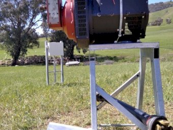 Generator/Alternator Kit Set- AC Power Generator, Stand, PTO Shaft and 200A 3 Pole Transfer Switch.