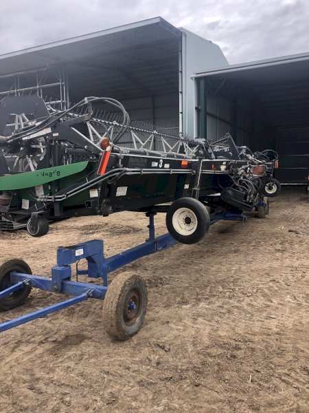 Honey Bee SP42 Header Front with Trailer with Canola Auger