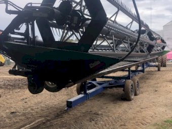 Honey Bee SP42 Header Front with Trailer with Canola Auger