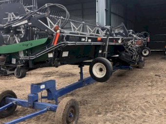Honey Bee SP42 Header Front with Trailer with Canola Auger