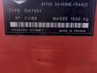Kuhn GA7501 Rotary Hay Rake