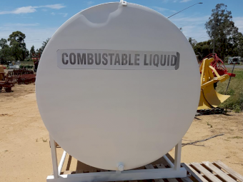 Steel 5300L Fuel Tank on Stand