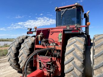 Under Auction - (A166) 1995 Case 9370 Steiger Tractor With Horwood Bagshaw Laser Bucker With Steering (Clearance Item) 