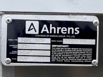 Under Auction - Nhill and District Sporting Club New Ahrens 32 tonne Field Bin Auction 