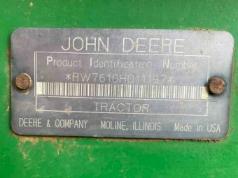 John Deere 7610 Tractor