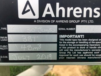 Ahrens 1511 Jumbo 35 PTO Field Bin
