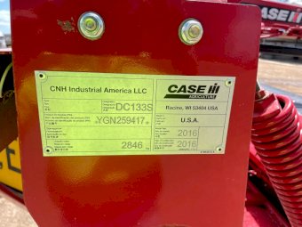 2016 Case Ih DC133S Mower Conditioner