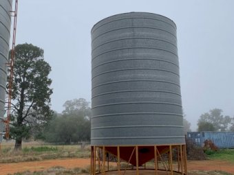 2 Cole  Cone Base self emptying  transportable Silos