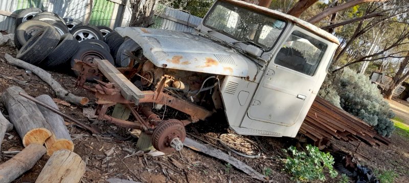 Under Auction - (A189) 1980 Toyota Landcruiser HJ45 4x4 Ute (Parts Only) 