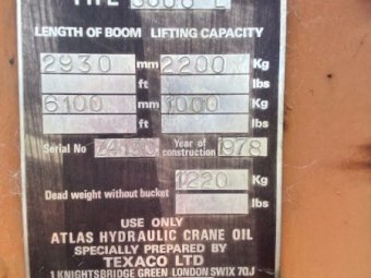 Atlas hydraulic truck crane