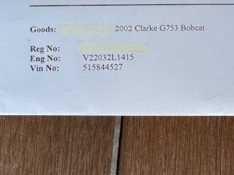 2002 Clarke G753 Bobcat