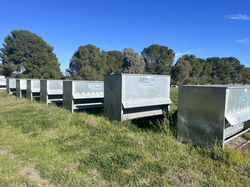 7 x Sheep Grain Feeders