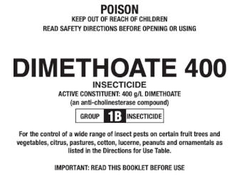 Dimethoate 400 - 20 L Drums