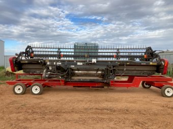 2012 Case IH 2152/D60 Macdon 25ft Rice Front