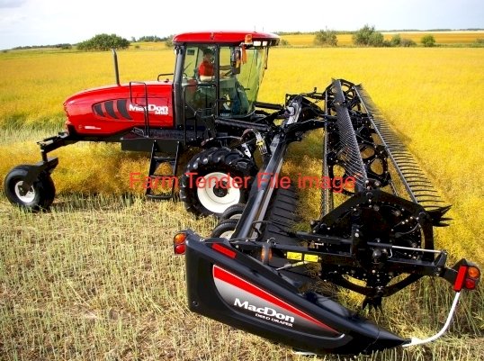 2017 Macdon M 205 Windrower with 35 ft head