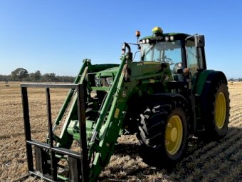 2017 John Deere 6140M Tractor with Loader