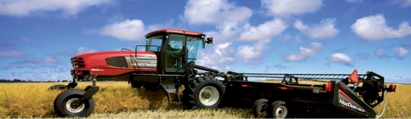 MacDon M 155 Windrower with D 65 D 40  ft Head