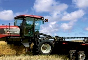 MacDon M 155 Windrower with D 65 D 40  ft Head