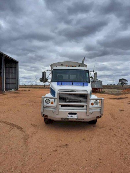 1997 Freightliner FL112 Tipper Truck with 2002 Chris Body Builders Dog Trailer