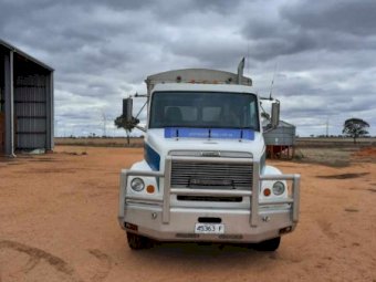 1997 Freightliner FL112 Tipper Truck with 2002 Chris Body Builders Dog Trailer