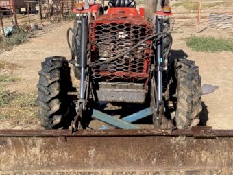Massey Ferguson 154-4 Tractor with push blade