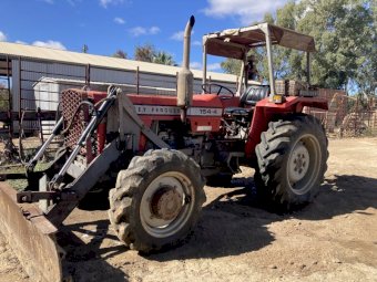 Massey Ferguson 154-4 Tractor with push blade