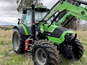 Under Auction - (A225) 2019 Deutz Fahr M600 Tractor with FEL 